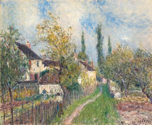 Ein Weg bei Les Sablons, 1883 von Alfred Sisley