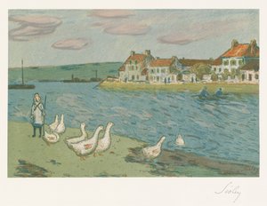 Ufer des Flusses von Alfred Sisley