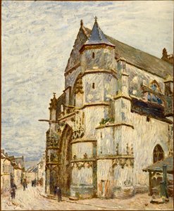 Kirche in Moret nach dem Regen, 1894 von Alfred Sisley