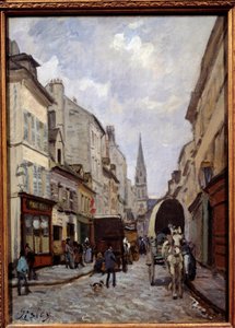 Grande rue in Argenteuil. Gemälde von Alfred Sisley (1839-1899)