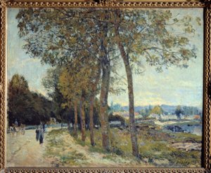 Die Seine bei Marly. Gemälde von Alfred Sisley