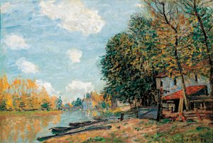 Moret, die Ufer des Flusses Loing