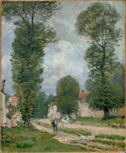 Straße nach Versailles von Alfred Sisley