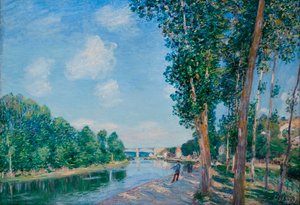 Saint-Mammes, Juni-Sonne - Alfred Sisley von Alfred Sisley