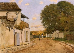 Straße in Louveciennes (Rue de la Princesse) von Alfred Sisley