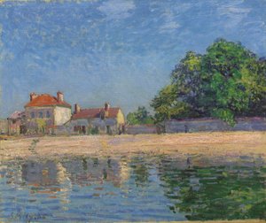 Die Ufer des Loing, Saint-Mammes von Alfred Sisley