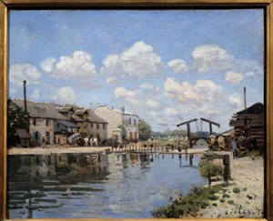 Der Canal Saint Martin in Paris im Jahr 1872 von Alfred Sisley