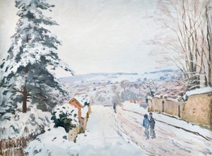 Die Coeur Volant Straße nach Louveciennes von Alfred Sisley