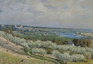Die Terrasse in Saint-Germain, Frühling von Alfred Sisley