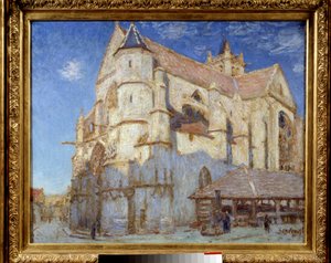 Die Kirche von Moret (Moret-sur-Loing). Gemälde von Alfred Sisley (1839 - 1899) von Alfred Sisley