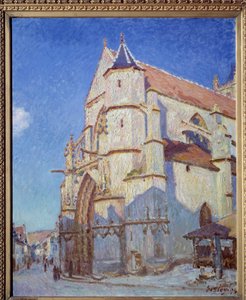 Die Kirche von Moret, bei Nacht 1894