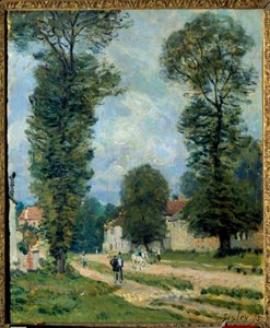 Die Straße nach Versailles von Alfred Sisley