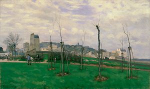 Blick auf Montmartre von der Cité des Fleurs von Alfred Sisley