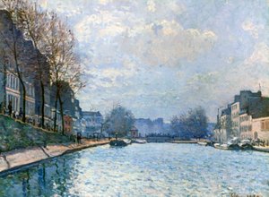 Blick auf den Canal Saint-Martin, Paris, 1870