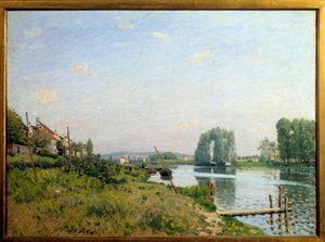 Blick auf die Insel Saint Denis von Alfred Sisley