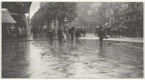 Ein nasser Tag auf dem Boulevard, Paris