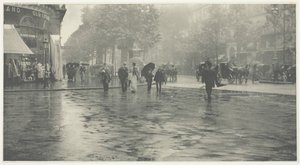 Ein nasser Tag auf dem Boulevard, Paris, 1894, gedruckt ca. 1897 von Alfred Stieglitz