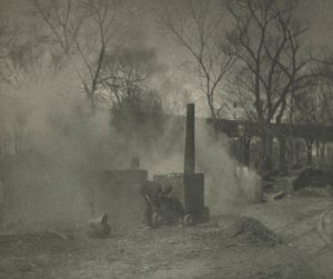 Camera Work: Der Asphaltierer, New York, 1892 von Alfred Stieglitz