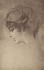 Aus einer Lenbach-Skizze von Alfred Stieglitz