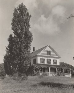 Haus auf dem Hügel, Lake George von Alfred Stieglitz