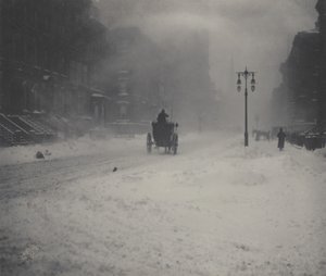 Der Blizzard, New York von Alfred Stieglitz