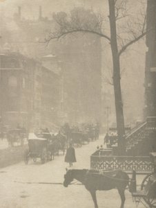 Die Straße, Entwurf für ein Plakat von Alfred Stieglitz