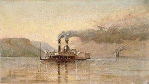 Die Stadt Saint Paul, Dubuque, ca. 1866 von Alfred Thompson Bricher
