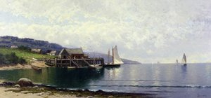 Der Anlegeplatz, Bailey Island, Maine, um 1907