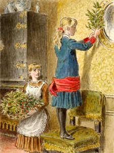 Dekoration für Weihnachten, veröffentlicht 1854 von Alfred W Cooper