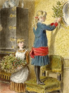 Weihnachtsdekoration, veröffentlicht 1854