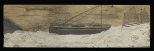 Boote auf unruhigem Wasser von Alfred Wallis