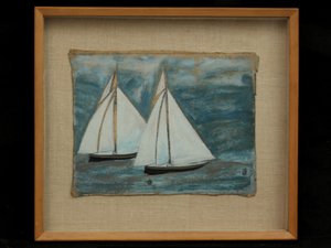 Zwei Segelboote, ca. 1930