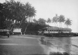 Mount Lavinia Hotel und Badepavillon, ca. 1890, 1910