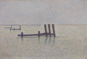 Der Kanal in Nieuwpoort, ca. 1889
