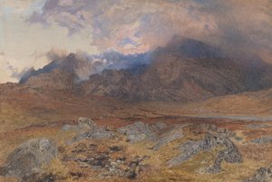 Snowdon nach einem April-Hagelsturm von Alfred William Hunt