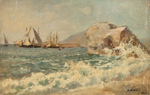 Brandung bei Nervi