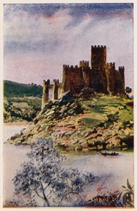 Burg von Almourol, Portugal von Alfredo Roque Gameiro