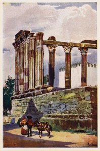 Tempel der Diana, Evora, Portugal von Alfredo Roque Gameiro