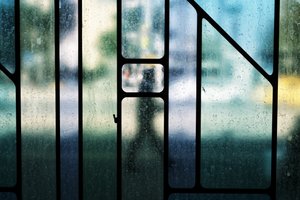Regnerische Glasstraßensicht