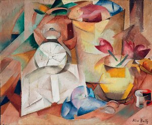 Stillleben mit Wecker, 1913