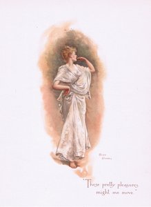 Diese hübschen Freuden könnten wir bewegen, aus Some Old Love Songs, veröffentlicht von Hildesheimer & Faulkner, 1892 von Alice Havers