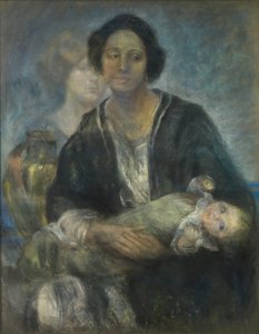 Italienische Frau mit Kind