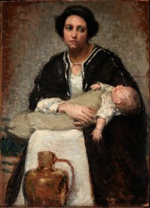 Mutter und schlafendes Baby, 1911
