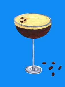 Espresso Martini Blau