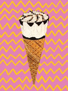 Pop-Art-Eiswaffel von Alice Straker
