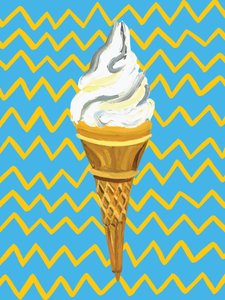 Lebendige Eiswaffel von Alice Straker