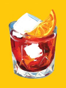 Lebendiger Negroni-Cocktail