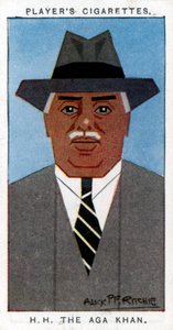 Aga Khan III. Mohammed Shah, Führer der Ismailiten, 1926 von Alick P. F. Ritchie