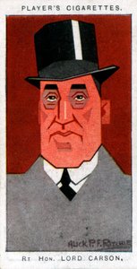 Edward Carson, 1. Baron Carson, Ulster-Führer und Anwalt, 1926 von Alick P. F. Ritchie