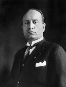Benito Mussolini (s/w Foto)